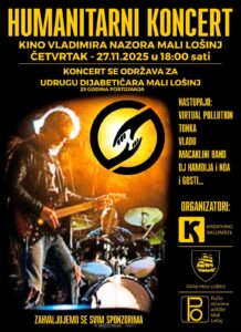Pročitajte više o članku HUMANITARNI KONCERT 27.11. u 18 sati