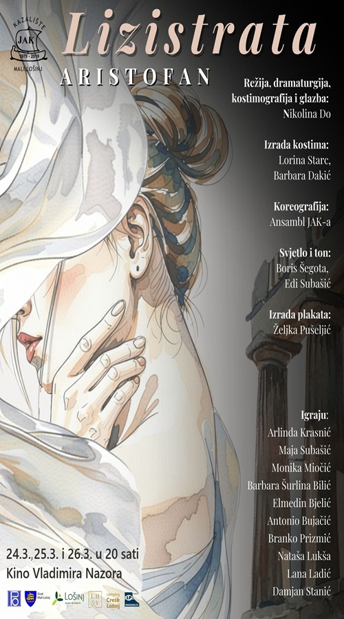 LIZISTRATA  24.3., 25.3. i 26.3. u 20 sati