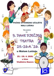 Pročitajte više o članku 3.DANI DJEČJEG TEATRA   25.4. I 26.4.  ULAZ BESPLATAN