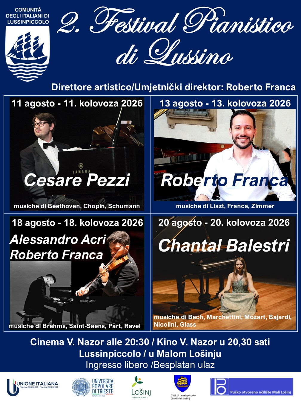 2. FESRIVAL KLAVIRA 11.8. DO 20.8.