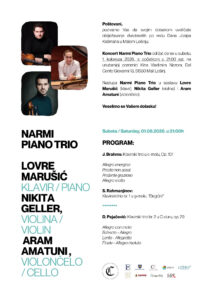 Pročitajte više o članku NARMI PIANO TRIO 1.8. U 20 SATI